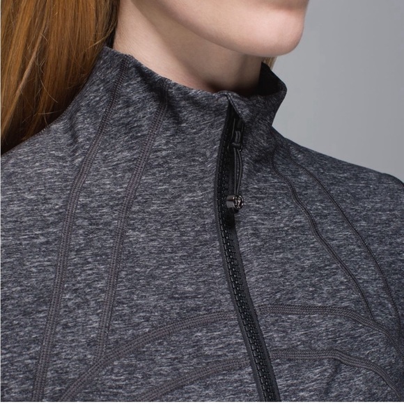 Lululemon Define Jacket Heathered Black Size 6 Excellent Condition - Picture 6 of 16